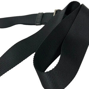 PRADA Triangle Plate Sacoche Shoulder Bag Black